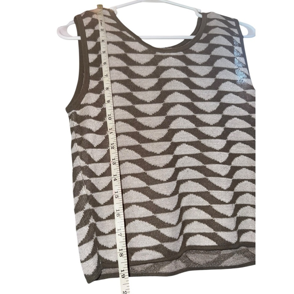 EMPORIO ARMANI Vintage Sleeveless Knit Sweater / Vest Size 8 - Picture 7 of 13